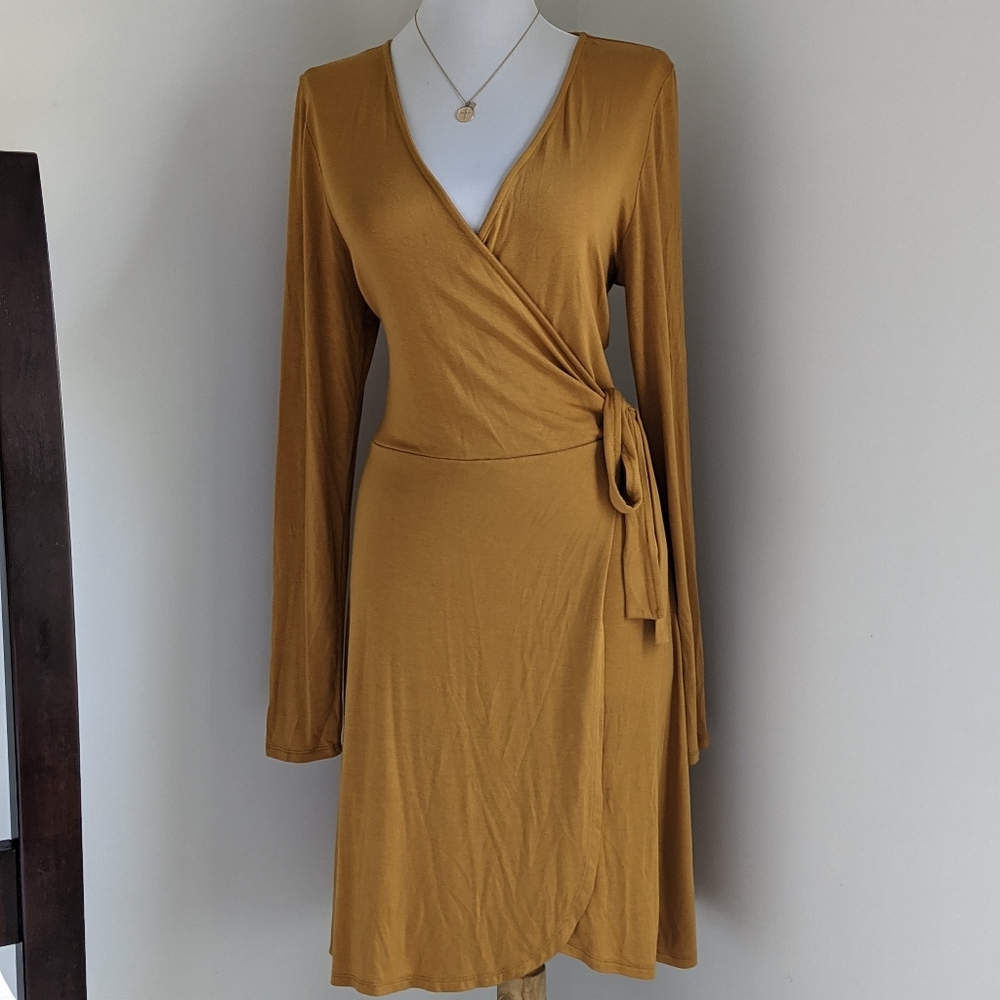 Express Faux Wrap Dress